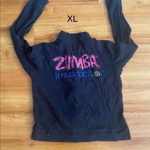Zumba instructor zip up jacket.
